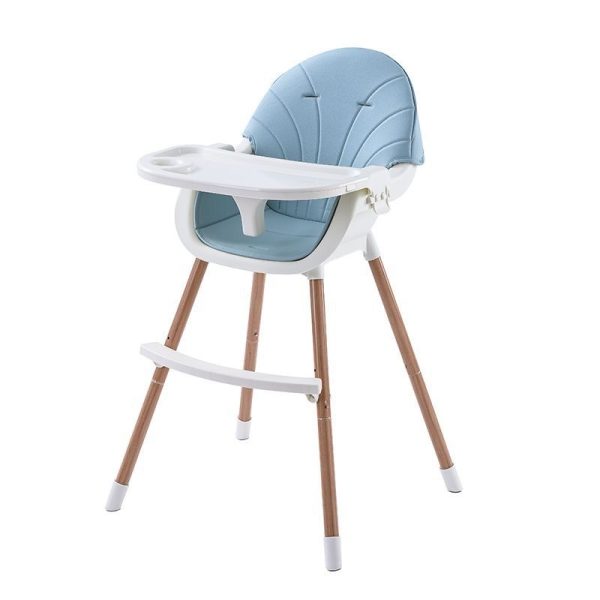2 in 1 Baby High Chair Baby Feeding Chair -Baby Booster Chair - Blue