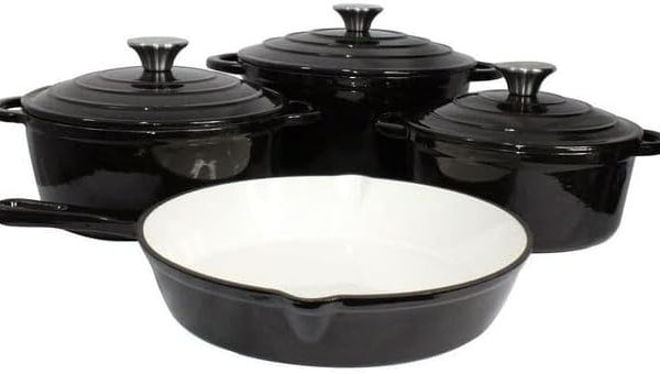 Quality Cast Iron Cookware Sets Black