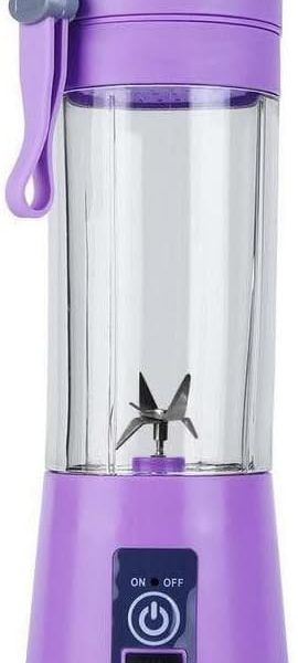 BRIGHTSTAR Portable Smoothie Blender, Personal Juicer, Food Processor USB Rechargeable (PURPLE)