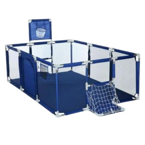 Large Portable Playard and Playpen For Toddlers - Blue