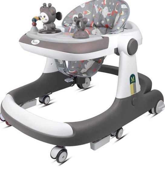 Baby's 4 in 1 Walker and Walking Ring - Grey Sky
