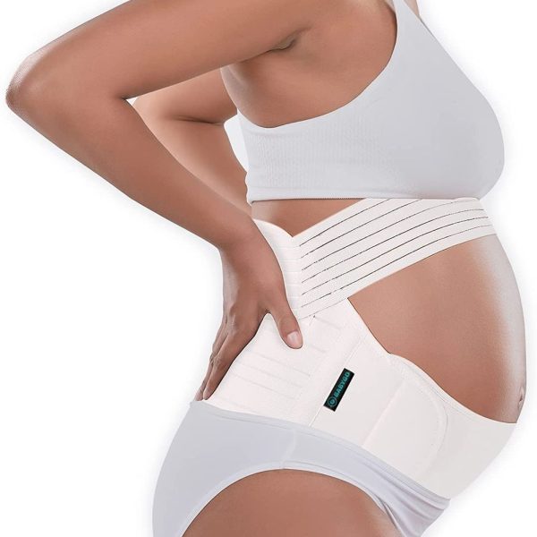 Pregnancy Belt 4 in 1 Maternity Support Brace, Abdomen & Back Pain Relief - L