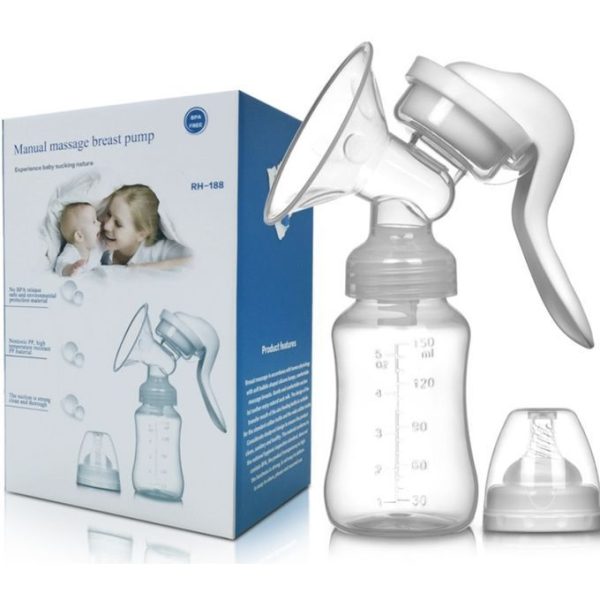 Manual Breast Pump, Silicone Hand Pump For Breastfeeding