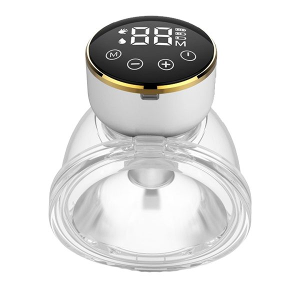 Electric Wearable Breast Pump Hands-Free &24 mm Flange&Cordless&LED Display