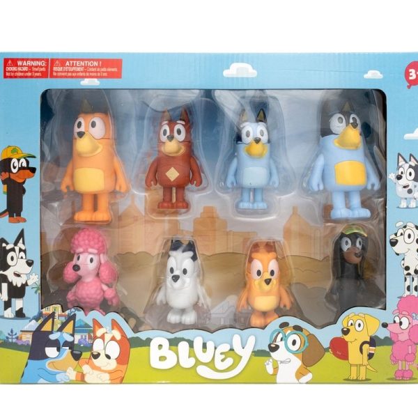 Bluey Family Figurines 8 Piece