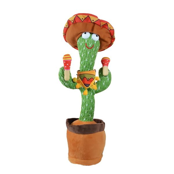 Dancing Talking Cactus Toys for Baby, Singing Recording Repeating Plush Toy