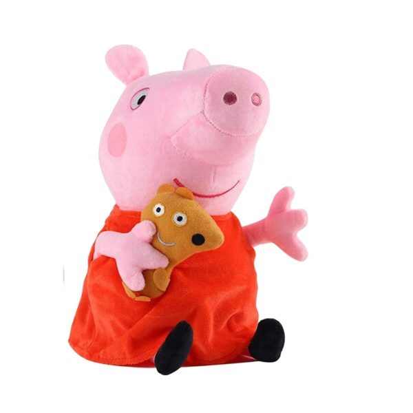 Peppa Pig with Teddy - Plush Soft Toy - L30cm