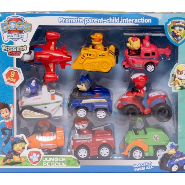 Patrol Dogs Rescue Vehicles - 9 Pack