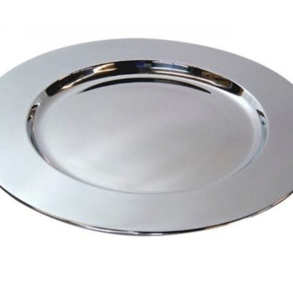Stainless Steel Underplate Charger Plate- Pack of 6 Pieces