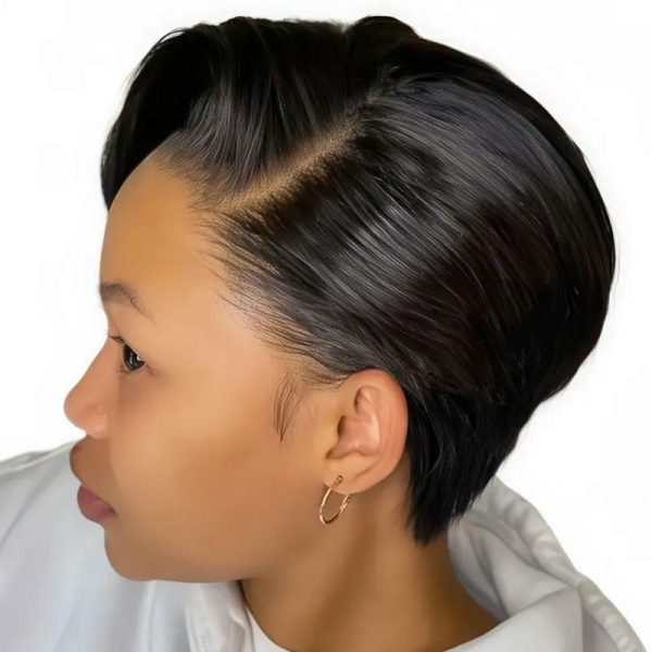 13x4 HD Lace Front Wig Pixie Cut Glueless Wig Brazilian Hair Goldenperfect