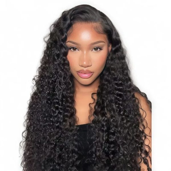 Golden Perfect 24'' Deep Wave Wigs 100% Human Hair 13x4 HD Lace Frontal Wig