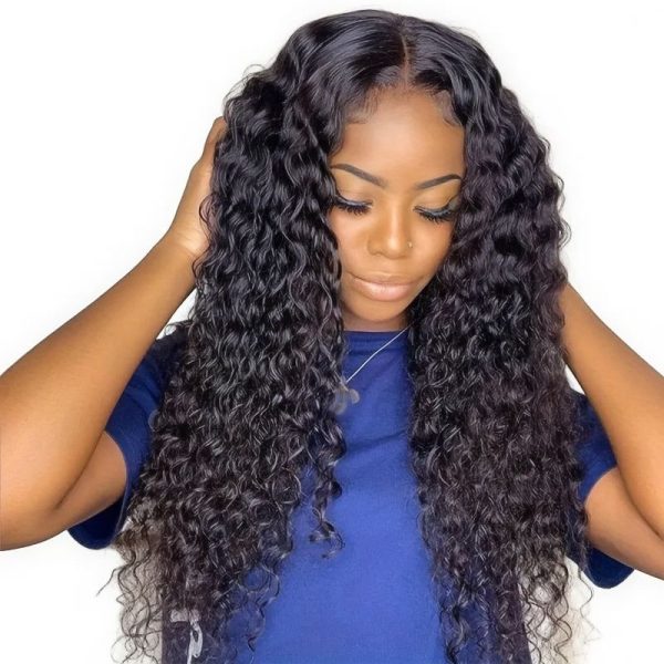 20inch Deep Wave Wig Brazilian Hair 13x4 HD Lace Front Wig-Goldenperfect
