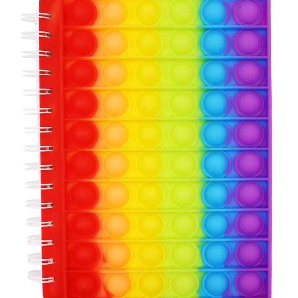 A5 Popit Bubble Notebook Fidget Toy, Fidget Notebook College Ruled
