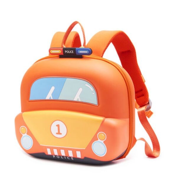 Kids Police Backpack - Orange