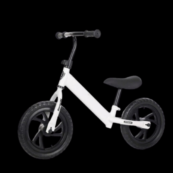 Kids Balance Bike with Adjustable Seat - White