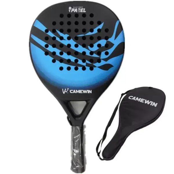CAMEWIN Padel carbon fiber beginner racket Control and power - Blue