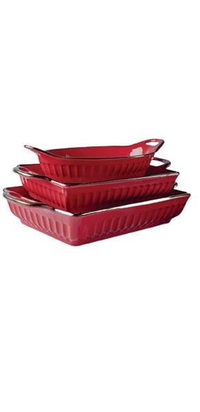 Fluted Bakeware 3 Piece Set