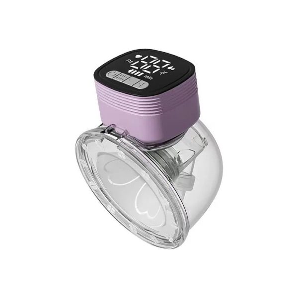 Wearable Hands-Free Electric Breast Pump Mute Stealth 180ML Capacity - Purple