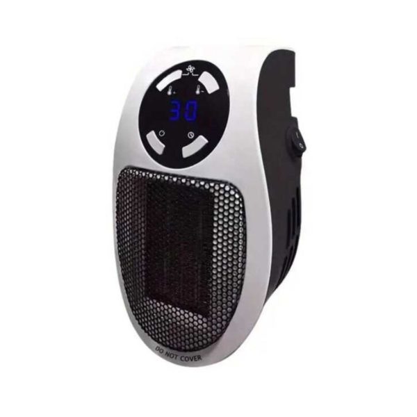 Smart Wall Electric Space Heater with Remote - Black