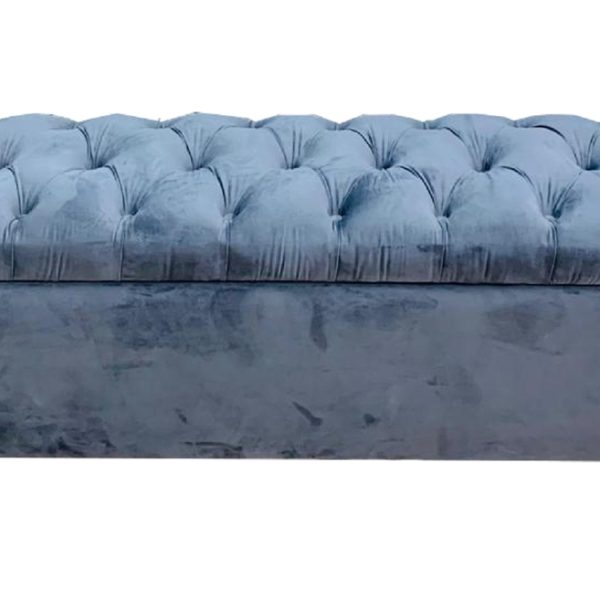 Lilac Buttoned bedroom Storage box