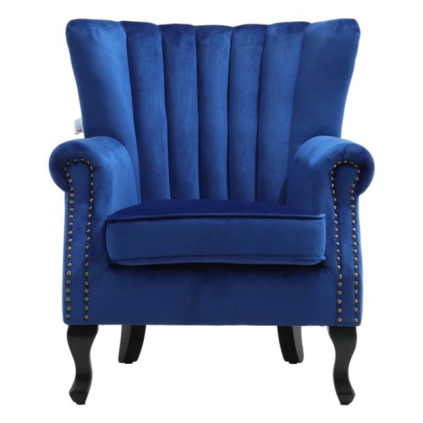 Taimor Wing Back Velvet Armchair