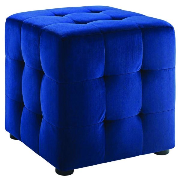 Contour Tufted Cube Performance Ottoman