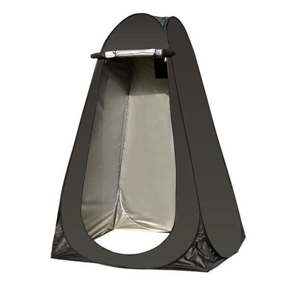 Iconix Instant Pop-Up Outdoor Privacy / Shower Tent for Camping for Two - Black