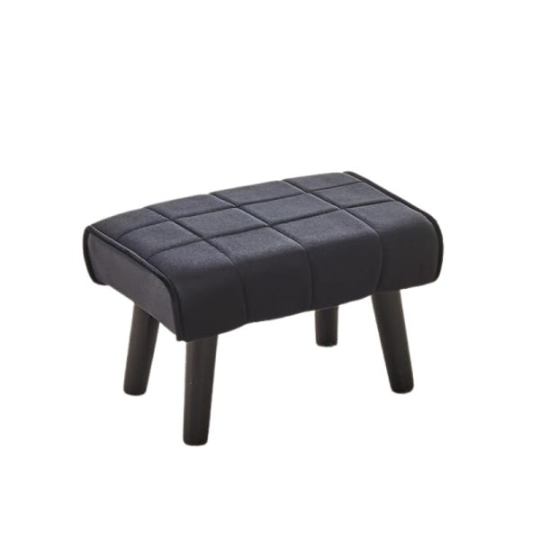 Betty Small Foot Stool Ottoman/ Modern Accent Step Stool Seat - Black