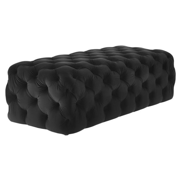 Lifestyle Velvet Jumbo Rectangle Ottoman