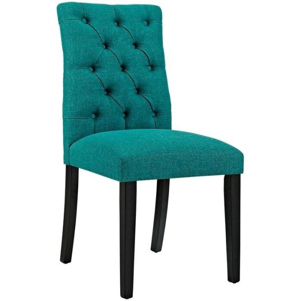 Decorotika - Tufted Side Chair - Green Beige