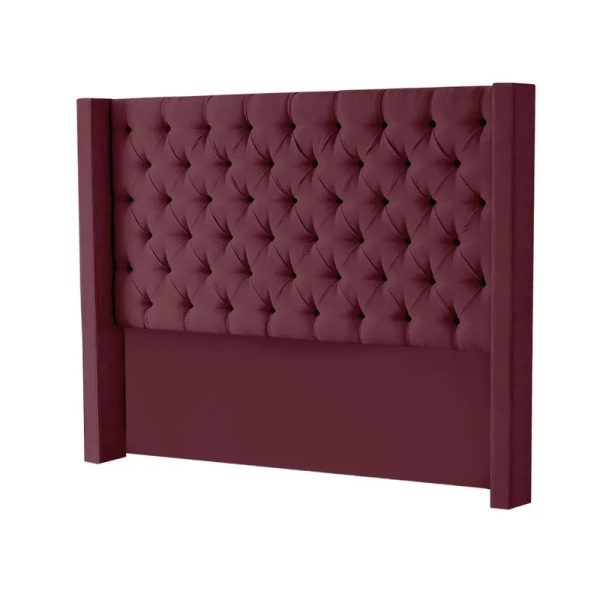 Hena Tufted Wingback Velvet Headboard