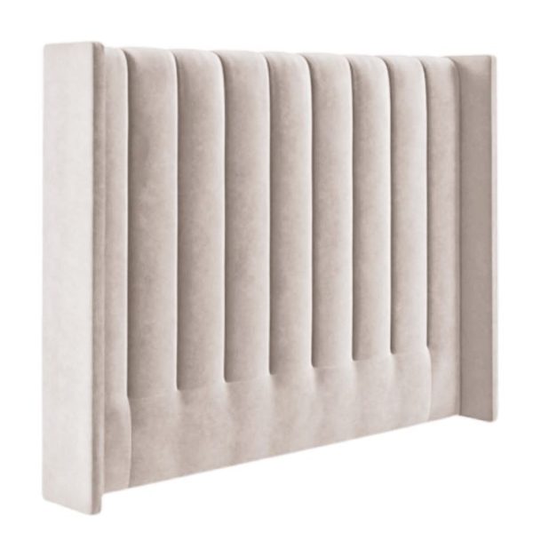She Made Me -Vurhongo Velvet Paneled Tufted Headboard-Sand Beige