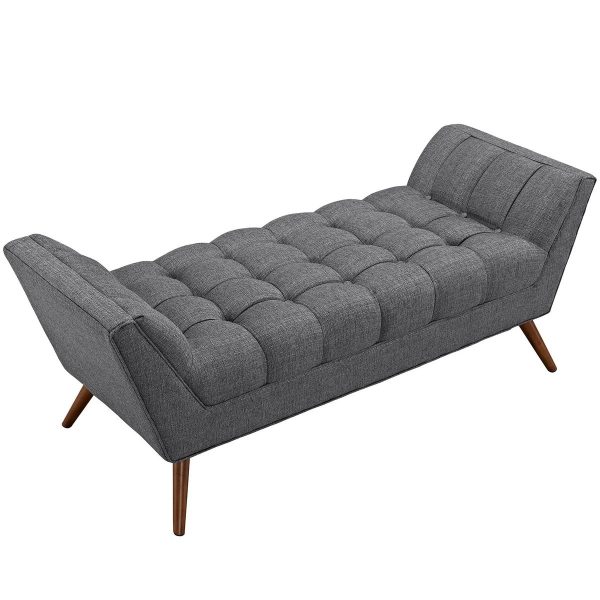 Azure Response Bench in Grey - Queen