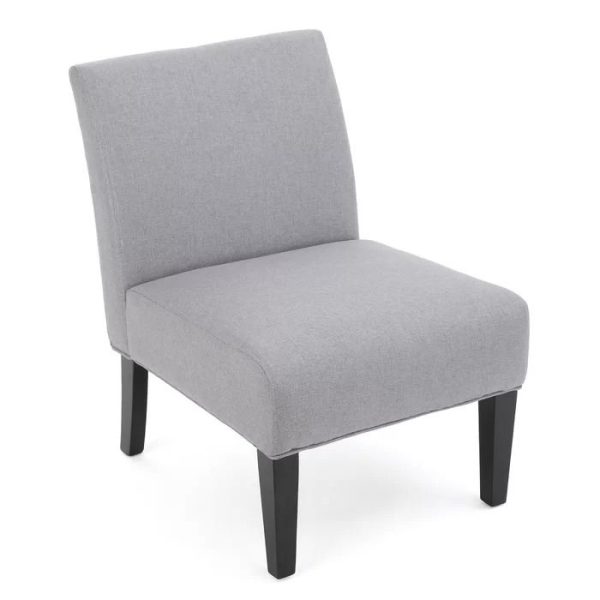 Yokota Wide Slipper Chair - Grey