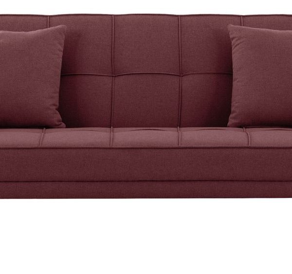 George & Mason - Louise Easy Care 3 Seater Sleeper Couch - Plum