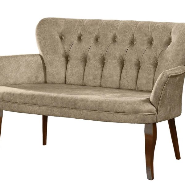 Lorenzo Diamond Vintage Sofa - Cream Dallas