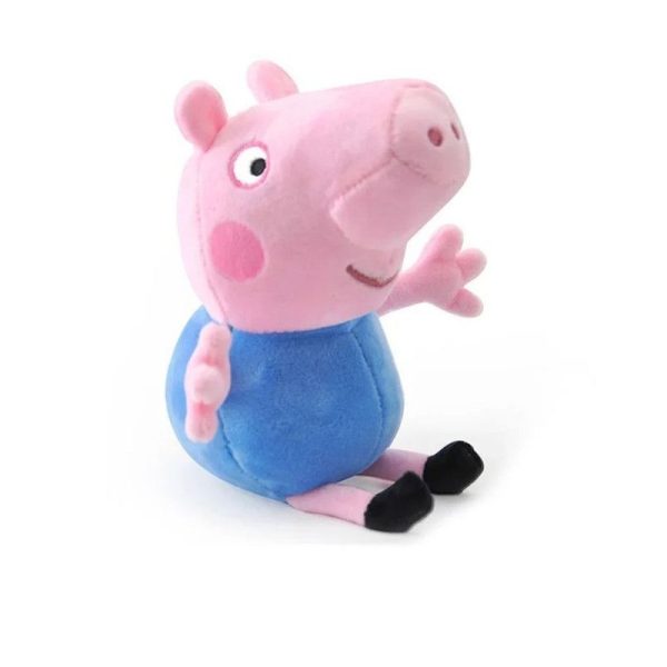 Pepper Pig Plush Toy-Blue Top - George Pig
