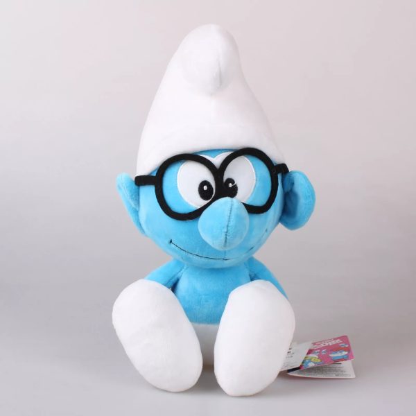 15" 38Cm Brainy Smurf Licensed The Smurfs Plush Toys Soft Stuffed Animal Doll