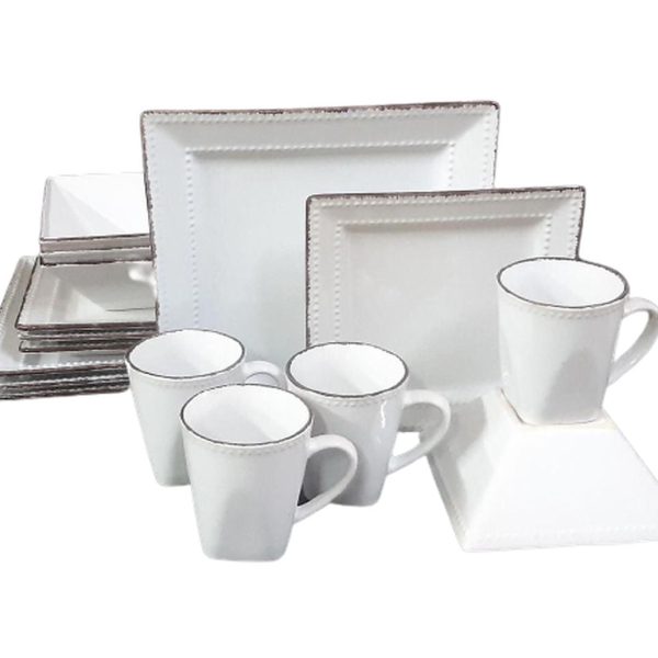 16 Piece Dinner Set - White