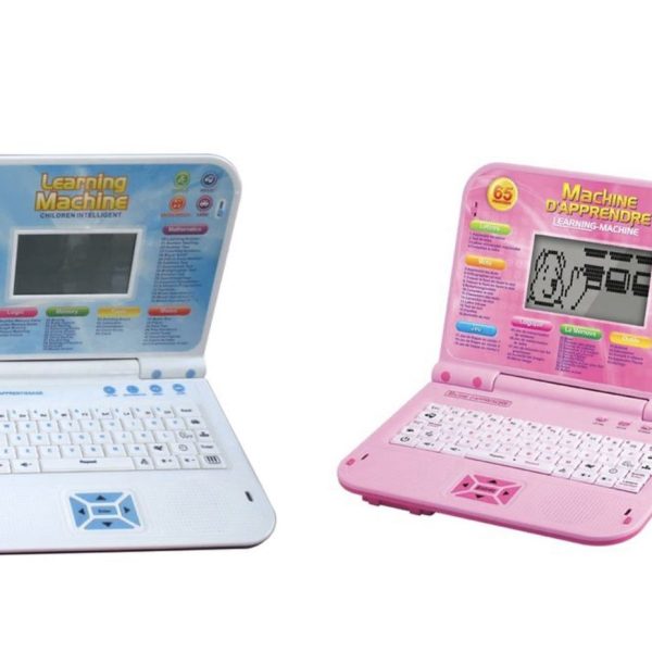 Kids Educational Laptop with Mouse - Blue and Pink Pack Of 2