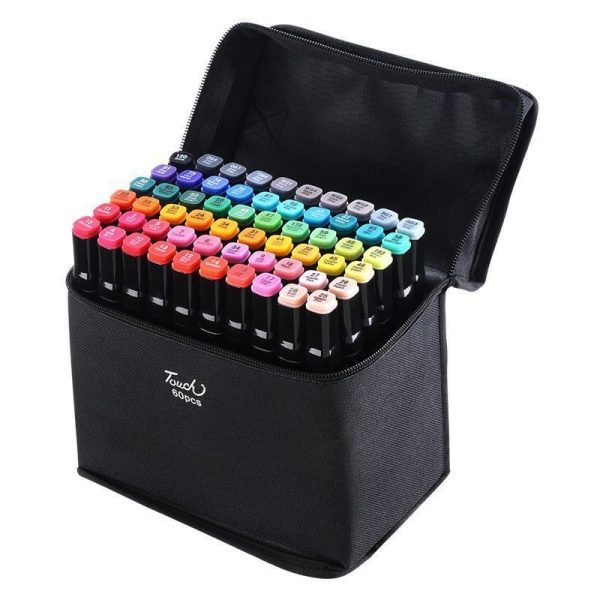 Art Markers Bulk Buy in Different Sizes - 60 piece