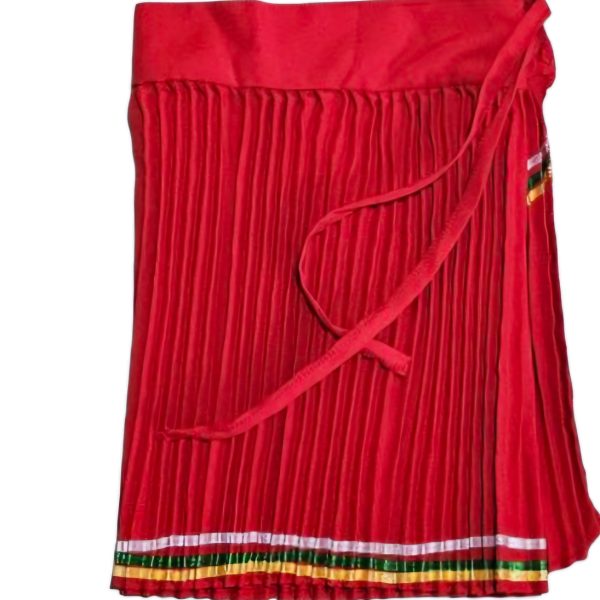 Traditional Zulu Attire for Girls - Red - 15-16 years