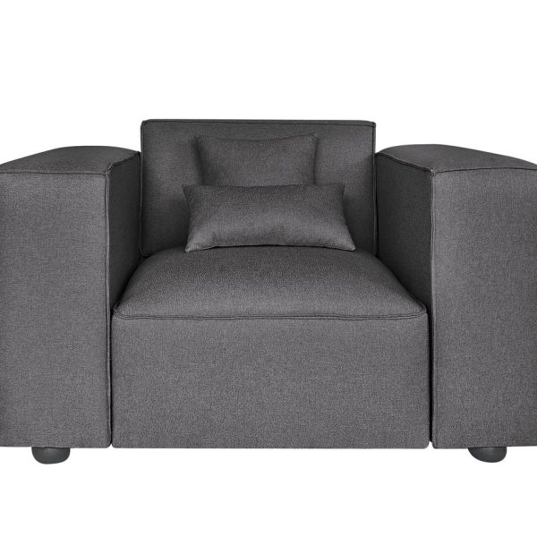 Couch in a Box 1 Seater Fixed Sofa - Charcoal Grey