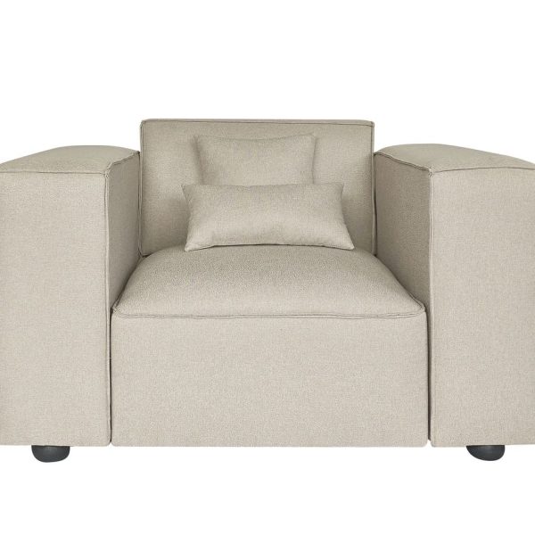 Couch in a Box 1 Seater Fixed Sofa - Light Beige