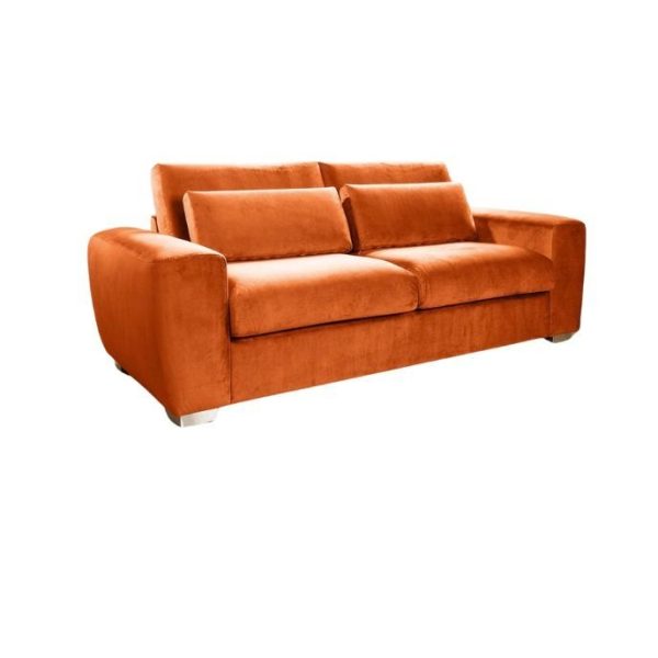 Navada 3 Seater Sofa Couch - Orange
