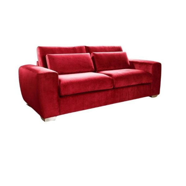 Navada 3 Seater Sofa Couch - Red