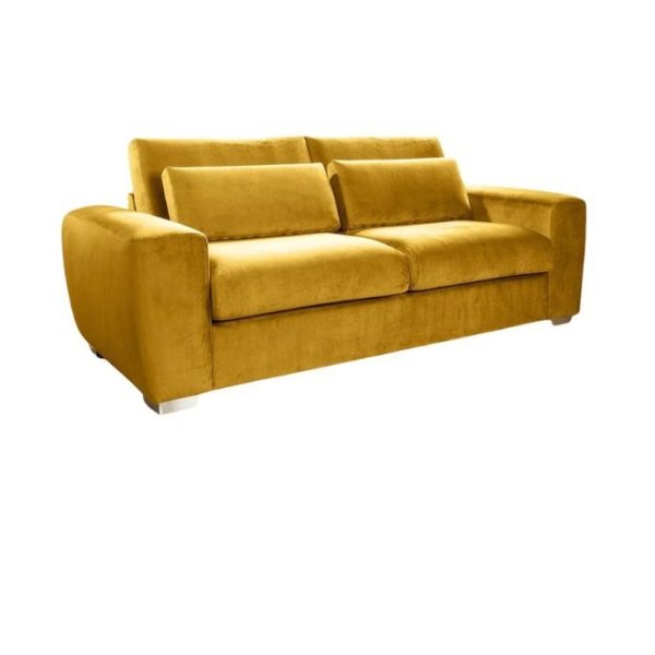 Navada 3 Seater Sofa Couch - Yellow