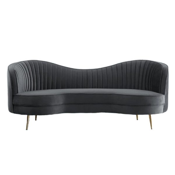 Agridaki Upholstered 2-Seater Sofa - Grey