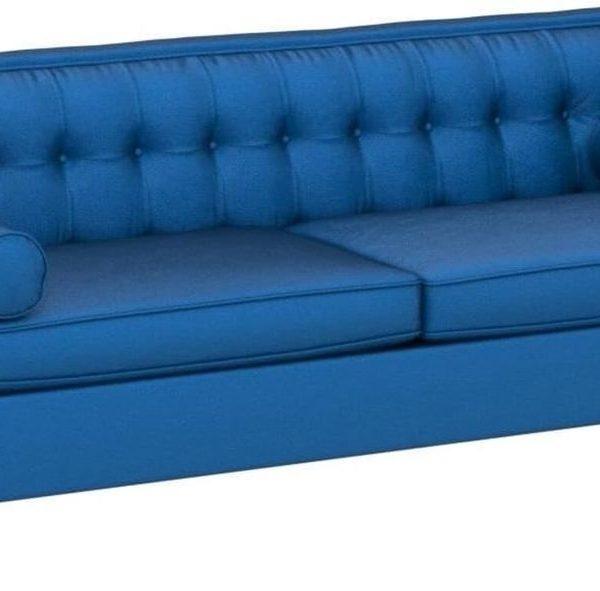 Juliette Velvet 3 Seater Sofa - Blue