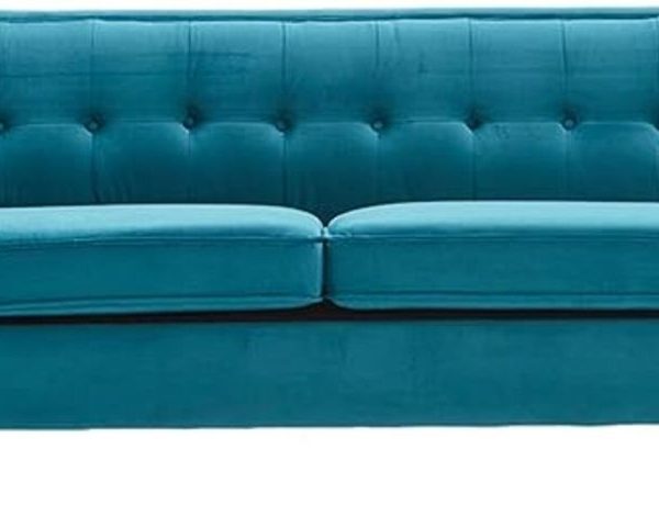 Juliette Velvet 3 Seater Sofa - Teal